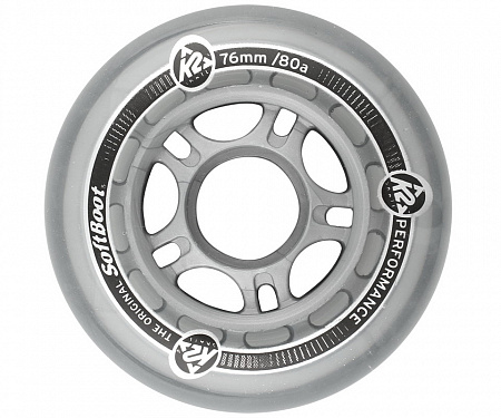 Колеса для роликовых коньков K2 Fitness 76/80A (4 шт.)